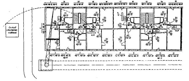 Технологическая карта. Установка оконных, балконных, дверных блоков, подоконных досок  и устройство тамбуров в крупнопанельном доме серии 1-467А-2