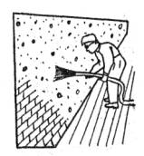 Типовая карта трудового процесса строительного производства. Нанесение обрызга при оштукатуривании кирпичных стен (КТ-8-1-68)