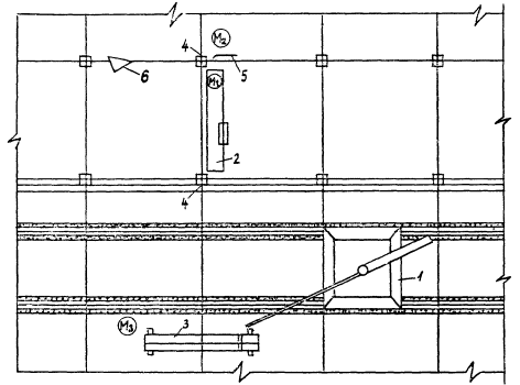 Карта трудового процесса строительного производства. Установка этажных колонн с помощью группового кондуктора