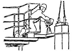 Карта трудового процесса строительного производства. Установка этажных колонн с помощью РШИ